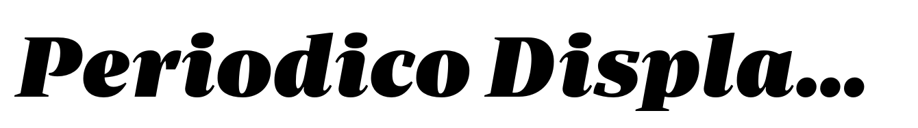Periodico Display UltraBlack Italic